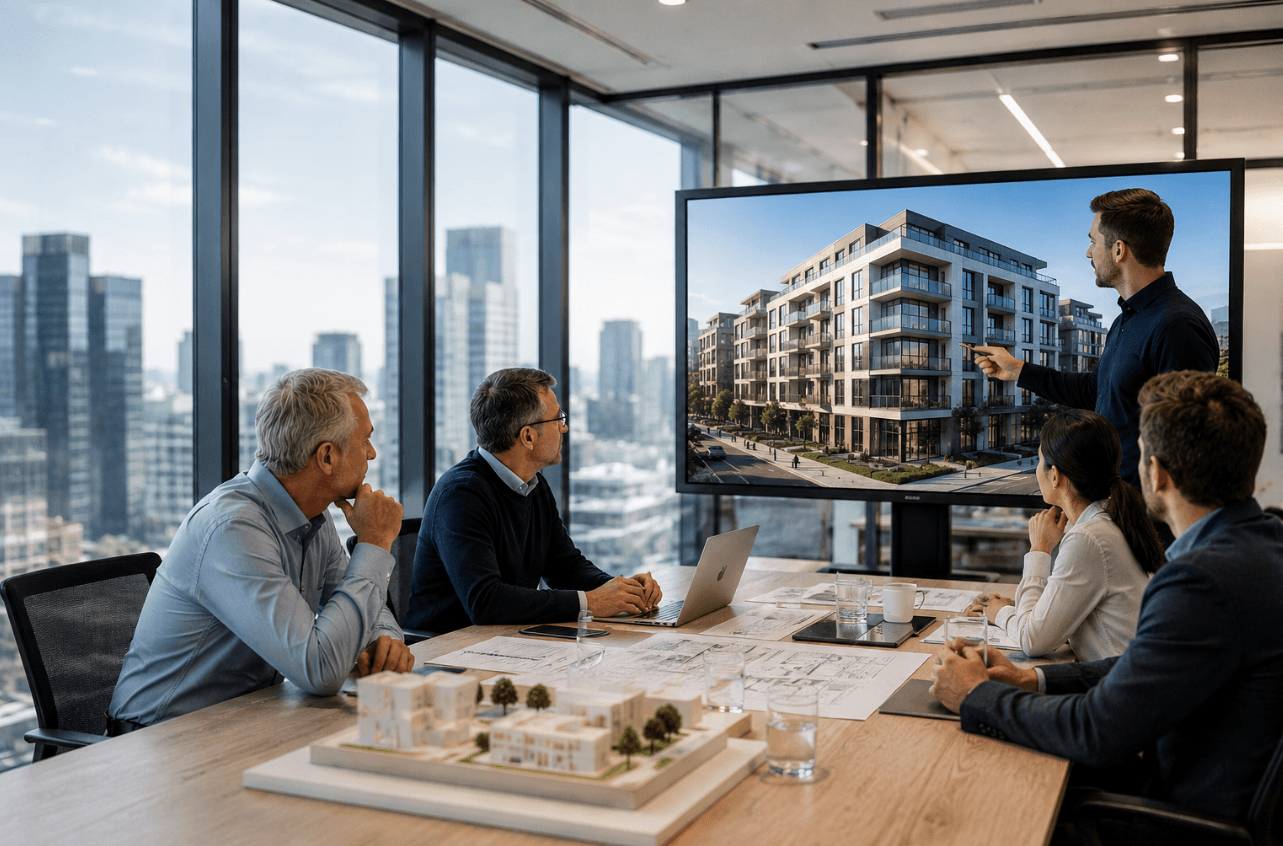 3d visualisation of a building